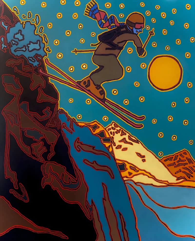 Evening Skier